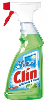 Detergent pentru geamuri cu pompa 500 ml apple Clin