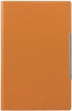 Agenda de lux A5, culoare orange, 244 file, Alicante