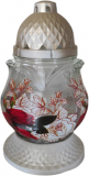 Candela/lampion sticla flori, 393 SL1, 6 buc/bax