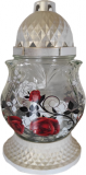 Candela/lampion sticla flori, 393 SL2, 6 buc/bax