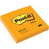 Notite adezive portocaliu neon, 76 x 76 mm, 100 file/bucata Post-it® 3M