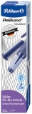 Stilou Structure, penita M, grip ergonomic, pentru dreptaci, 1 patron mare albastru inclus, culoare albastru, in cutie de carton, Pelikan 