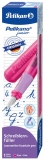Stilou Junior, penita L, grip ergonomic, pentru stangaci, culoare roz, in cutie de carton, Pelikan