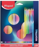 Creioane colorate Nightfall 24 culori/set Maped 