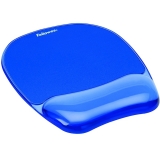 Mousepad cu suport pentru incheietura Crystal Fellowes albastru