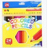 Creioane colorate hexagonale, 24 culori/set M&G 