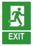 Sticker laminat Exit