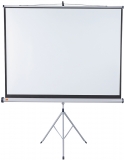 Ecran de proiectie, cu trepied, format 4:3, 200x151.3 cm, suprafata alb mat, home theater, cinema, office NOBO