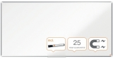 Tabla Premium Plus, otel emailat, 200x100 cm, magnetica, include marker si tavita, alb NOBO