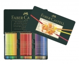 Creioane colorate Polychromos, cutie metal, 60 culori/set Faber-Castell