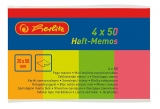Bloc notes mini adeziv 20 mm x 50 mm 4 culori x 50 file Herlitz
