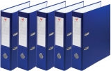 Biblioraft A4, 75 mm, plastifiat, albastru, 20 buc/set EXTE