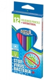 Creioane colorate antibacteriene 12 culori/set S-Cool 