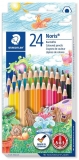 Creioane colorate 24 culori (compact) Noris Staedtler