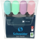 Textmarker Job Pastel 4 buc/set Schneider 