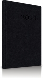Agenda datata 2024 saptamanala RO A4, 128 pagini, coperta buretata, culoare negru, Herlitz