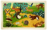 Puzzle lemn, diverse animale si plante