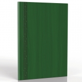 Agenda nedatata A4, 128 pagini, coperta buretata, personalizabila, culoare verde, Herlitz 