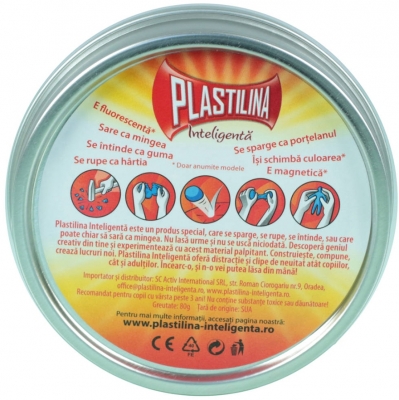 Plastilina Inteligenta Argint Sclipitor