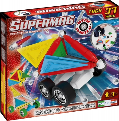 Set Constructie Tags Wheels 37 Pcs Supermag