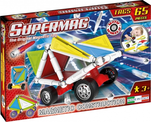 Set Constructie Tags Wheels 65 Pcs Supermag