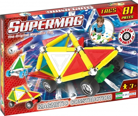 Set Constructie Tags Wheels 81 Pcs Supermag