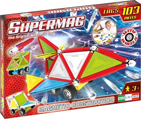 Set Constructie Tags Wheels 103 Pcs Supermag