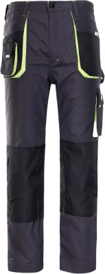 Pantaloni talie de lucru Kastor Stenso, gri/negru/verde