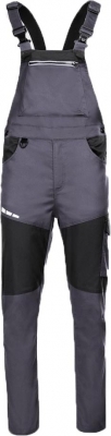 Pantaloni pieptar EOS Stretch Stenso, gri deschis/gri inchis