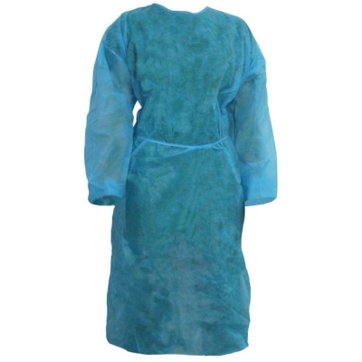 Halat de unica folosinta pentru vizitator, PPSB, Prima, albastru, 10 bucati/set