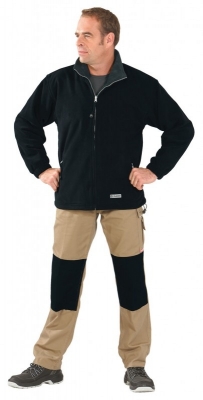 Jacheta fleece pentru barbati, 360 g/m2, negru / gri, Rock Safety 