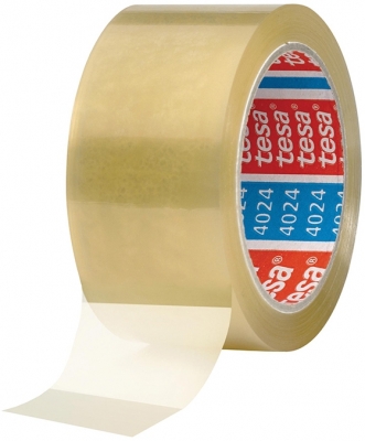 Banda adeziva ambalare, transparenta, 66 m x 50 mm Tesa