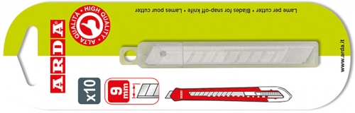 Rezerva cutter, 10 lame, 9 mm, blister, Arda