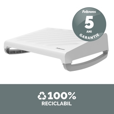 Suport pentru picioare culoare alba, Breyta Blanco Fellowes