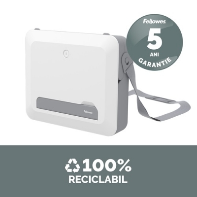 Husa si suport pentru laptop 2 in 1 culoare alba Breyta Blanco Fellowes