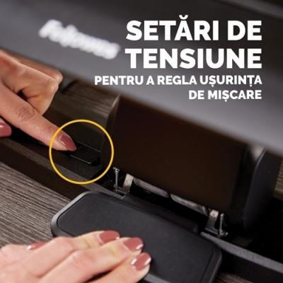 Suport picioare culoare negru Hana Nero Fellowes