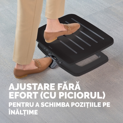Suport picioare culoare negru Hana Nero Fellowes