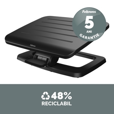 Suport picioare culoare negru Hana Nero Fellowes