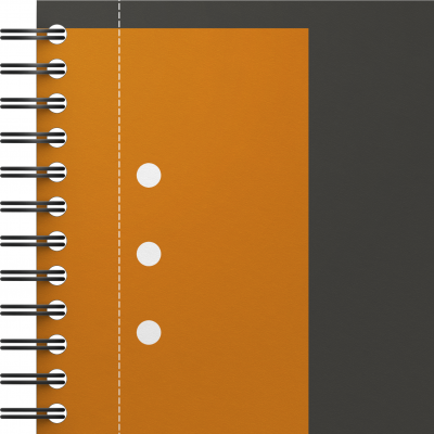 Agenda Oxford International Active Book, A5+, 80 file, coperta PP, 10 perforatii gri, patratele