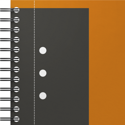 Agenda Oxford International Active Book, A5+, 80 file, coperta PP, 10 perfaratii, portocaliu, dictando