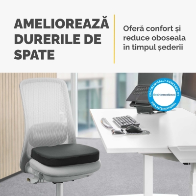 Perna de scaun Fellowes, Breyta Comfort, negru