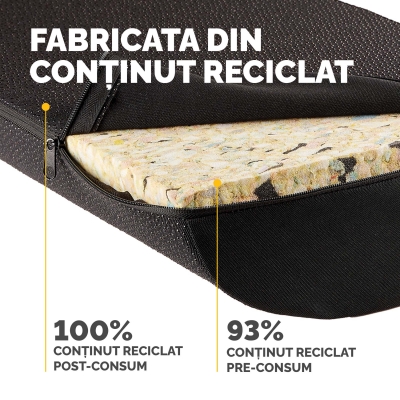 Perna de sprijin pentru picioare, Fellowes Breyta, negru