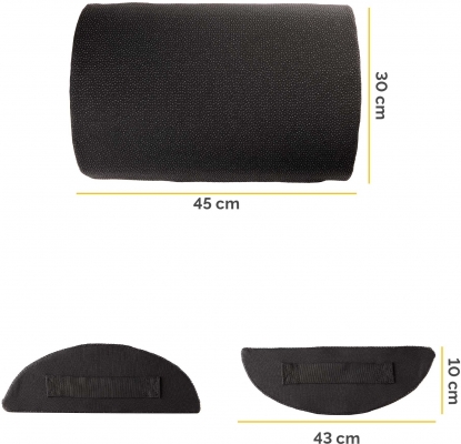 Perna de sprijin pentru picioare, Fellowes Breyta, negru