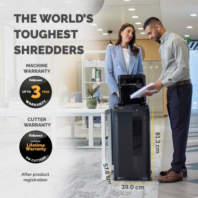 Distrugator documente automat, Fellowes Automax 450 C, 450 coli, cross cut 