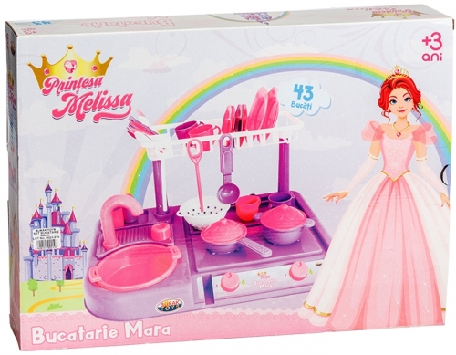 Bucatarie Mara Printesa Melissa, diverse culori, Burak Toys