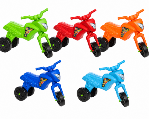 Tricicleta Super Cross fara Pedale, diverse culori, Burak Toys