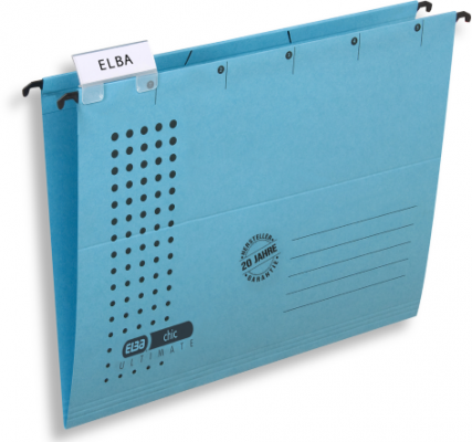 Dosar suspendat simplu Elba Ultimate, A4, albastru, 330 file