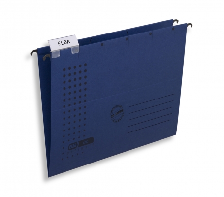 Dosar suspendat simplu Elba Ultimate, A4, albastru inchis, 330 file