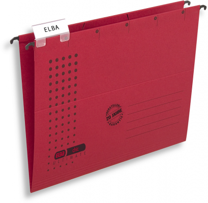 Dosar suspendat simplu Elba Ultimate, A4, rosu, 330 file