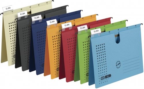 Dosar suspendat cu sina Elba Ultimate, A4, galben, 200 file